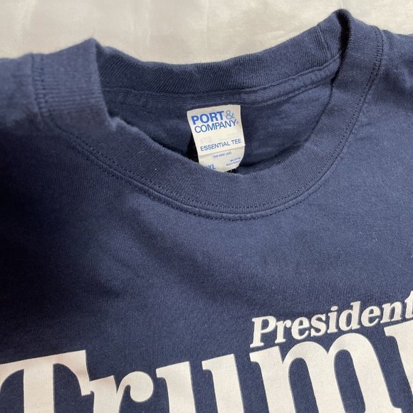 President Trump 2020 KEEP AMERICA GREAT Navy Blue Cotton Porch And Company 4XL - Picture 4 of 6